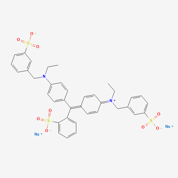 Chemical structure of Brilliant Blue FCF (Blue 1)