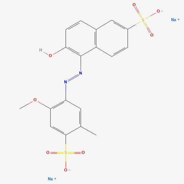 Chemical structure of Allura Red AC (Red 40)