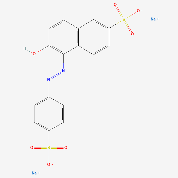 Chemical structure of Sunset Yellow FCF (Yellow 6)